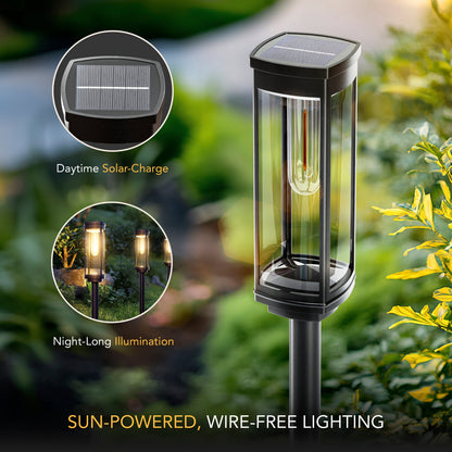 Waterproof Solar Garden Pathway Lights with Automatic On And Off