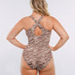 Smart Sculpt™ Ruched U-Wire Cut Out Shaping Swimsuit