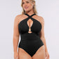 Smart Sculpt™ Ruched U-Wire Cut Out Shaping Swimsuit