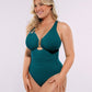 Smart Sculpt™ Ruched U-Wire Cut Out Shaping Swimsuit