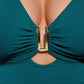Smart Sculpt™ Ruched U-Wire Cut Out Shaping Swimsuit